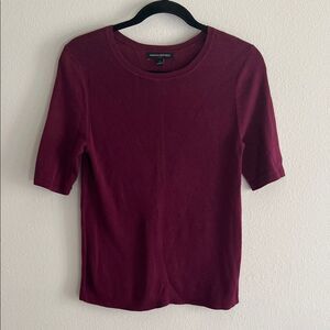 Banana Republic Fitted Cotton Sweater Top S